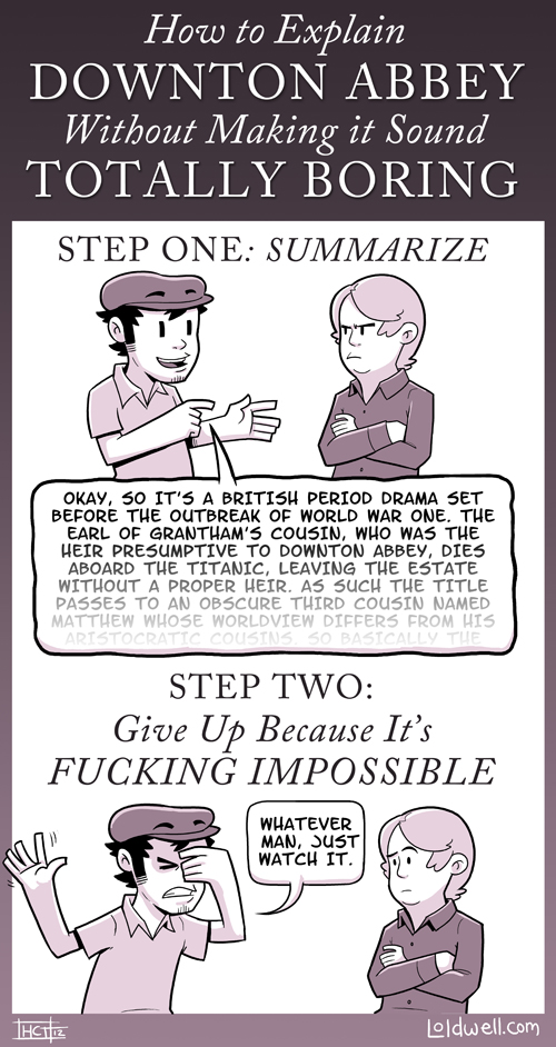 Upstairs, downstairs, let's call the whole thing awesome Upstairs, downstairs, let's call the whole thing awesome